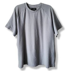 Ashro Men Textured Pullover Shirt XXL Casual Comfort Relaxed Natural Neutral